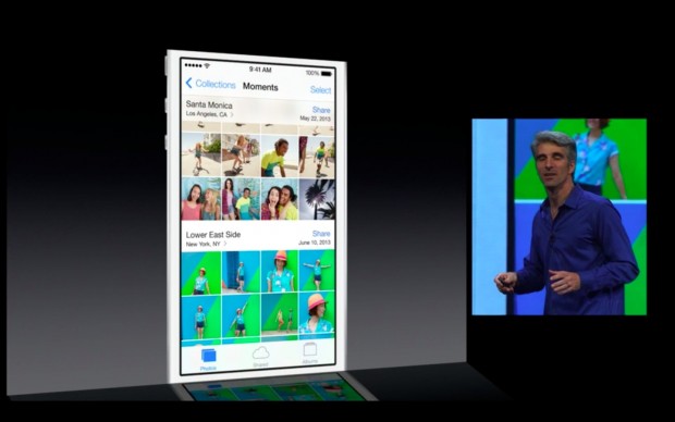 ...werden automatisch organisiert. (Bild: Apple/Screenshot: Golem.de)